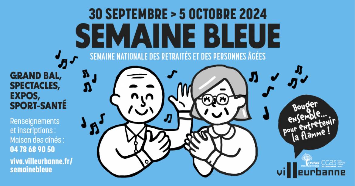 Affiche de la semaine bleue 2024